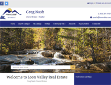 Tablet Screenshot of loonvalley.com